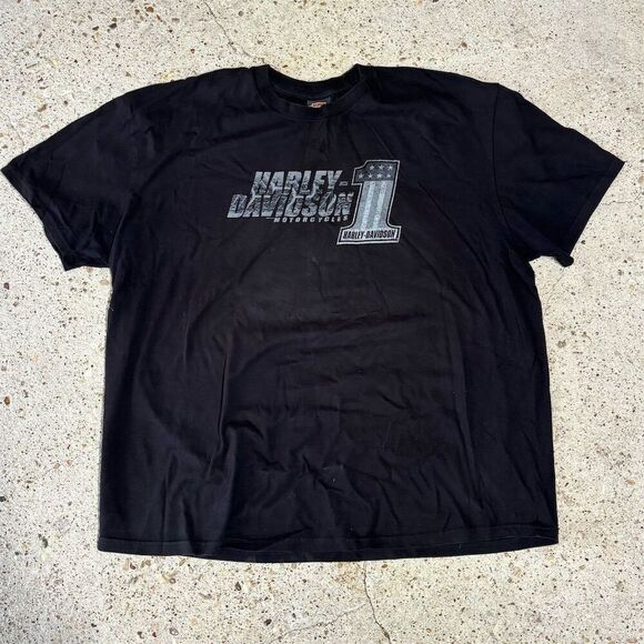 Harley-Davidson Men's 3XL Black Graphic T-Shirt 2011 Laurel MD - Picture 1 of 7